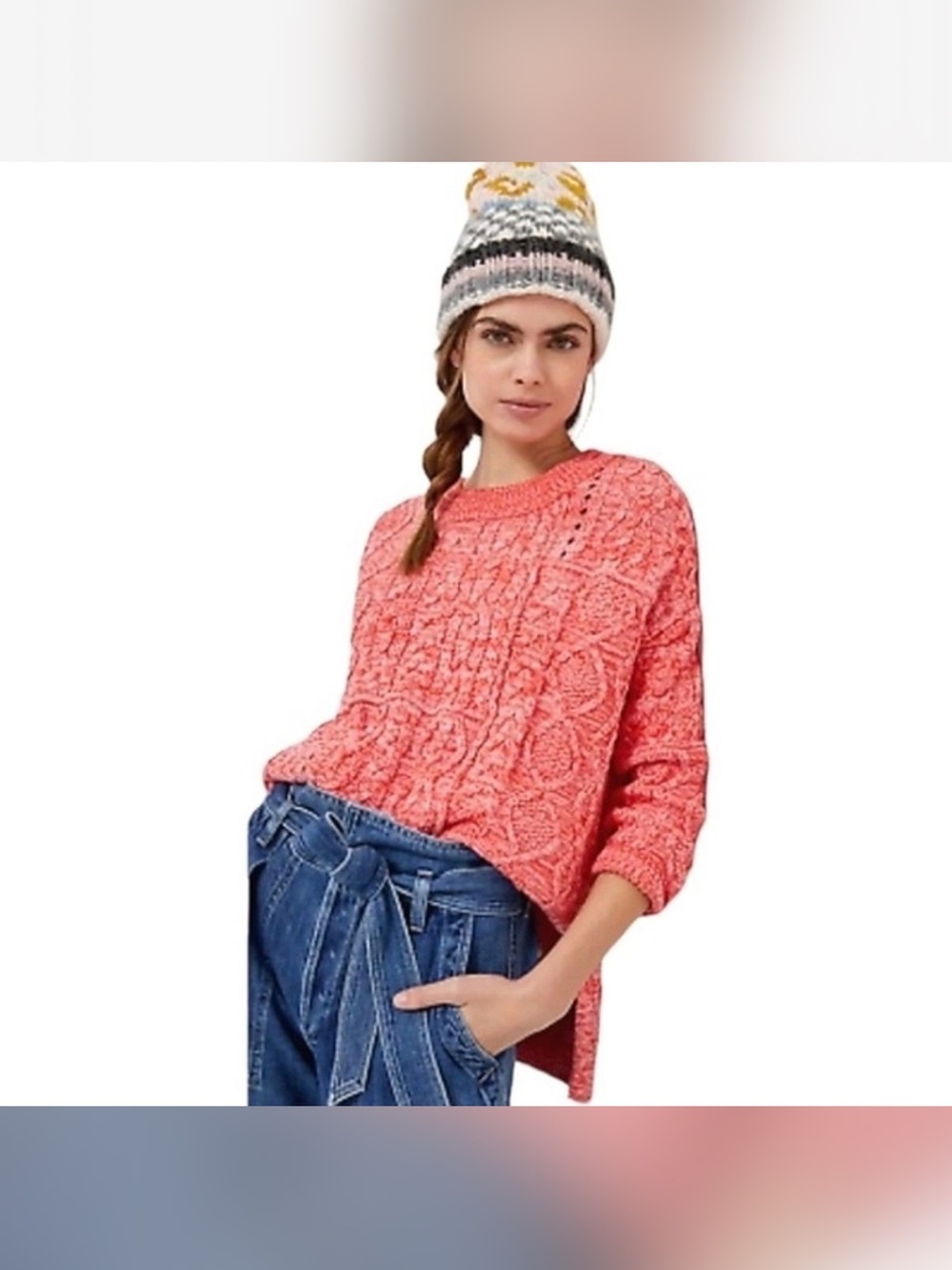 Anthropologie Pilcro Jasmine Cable Knit